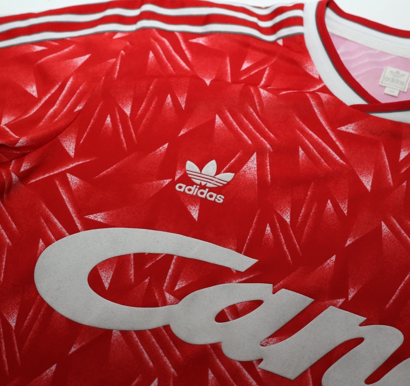1989/91 LIVERPOOL Retro adidas Originals Candy Home Football Shirt (XXL)