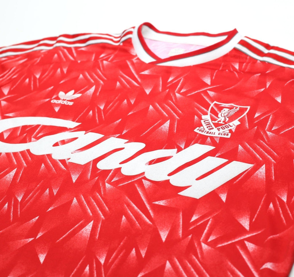 1989/91 LIVERPOOL Retro adidas Originals Candy Home Football Shirt (XXL)