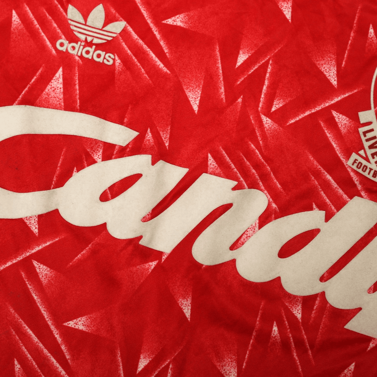 1989/91 Liverpool Retro adidas Originals Home Football Shirt (L) CANDY