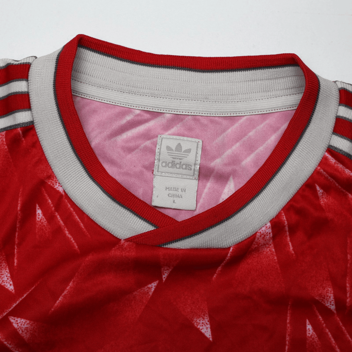 1989/91 Liverpool Retro adidas Originals Home Football Shirt (L) CANDY