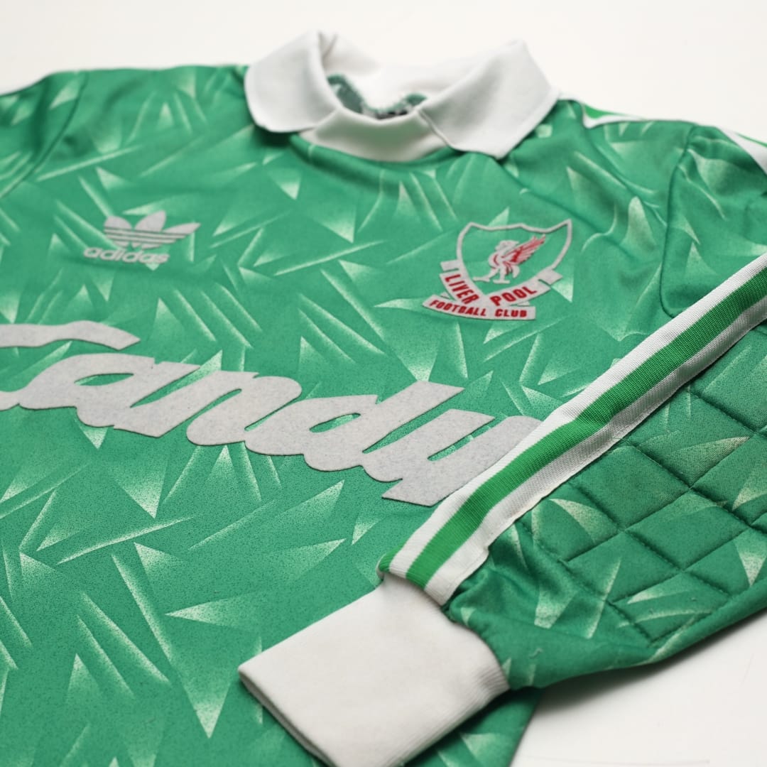 1989/91 Liverpool Vintage adidas Candy GK Football Shirt (S)
