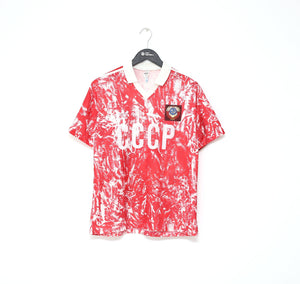 1989-91 SOVIET UNION Vintage adidas Home Football Shirt (M)