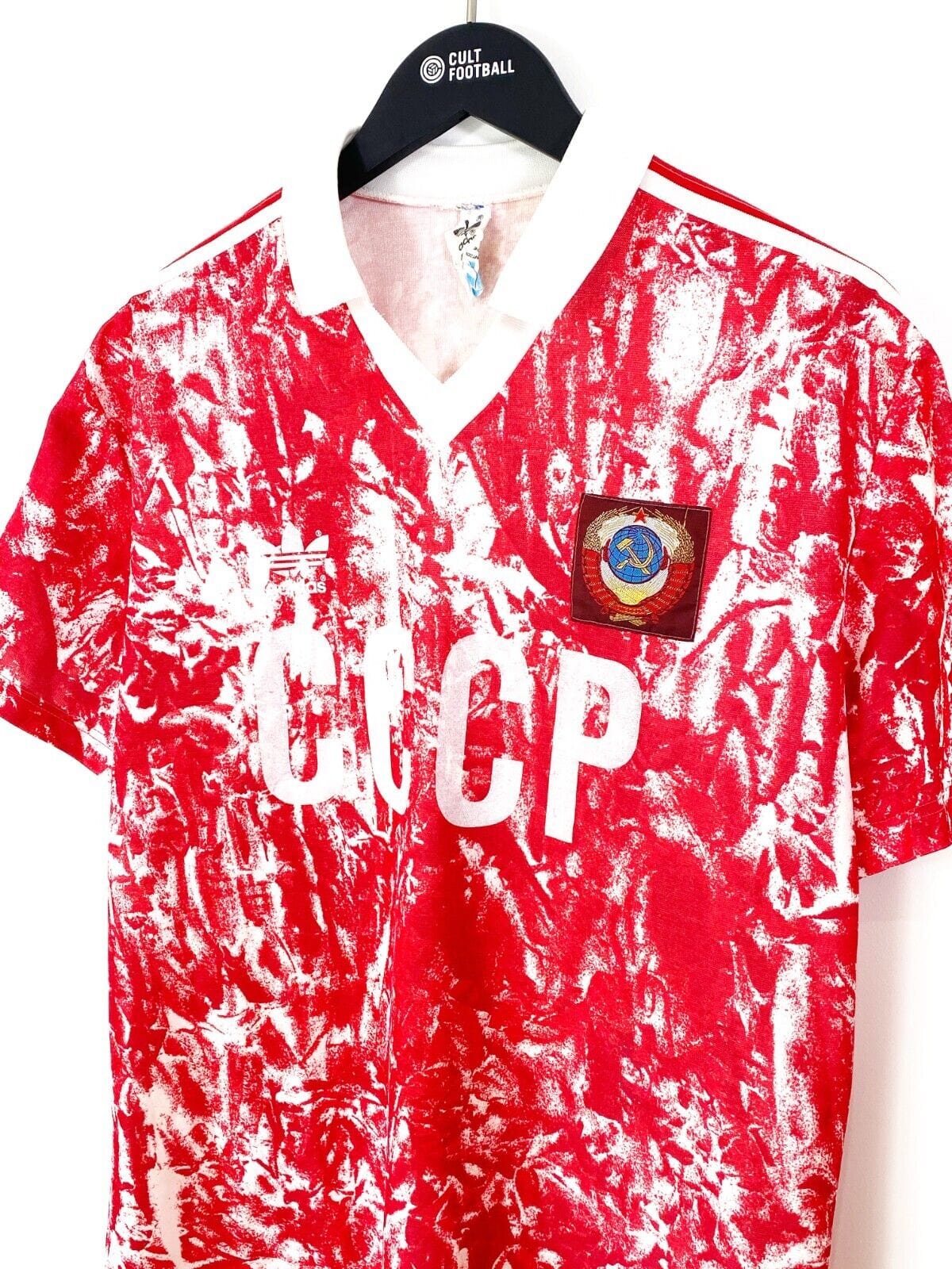 1989-91 SOVIET UNION Vintage adidas Home Football Shirt (M)