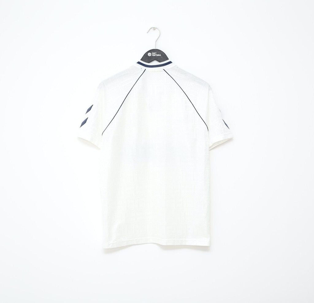 1989/91 TOTTENHAM HOTSPUR Vintage Hummel Home Football Shirt Jersey (M)