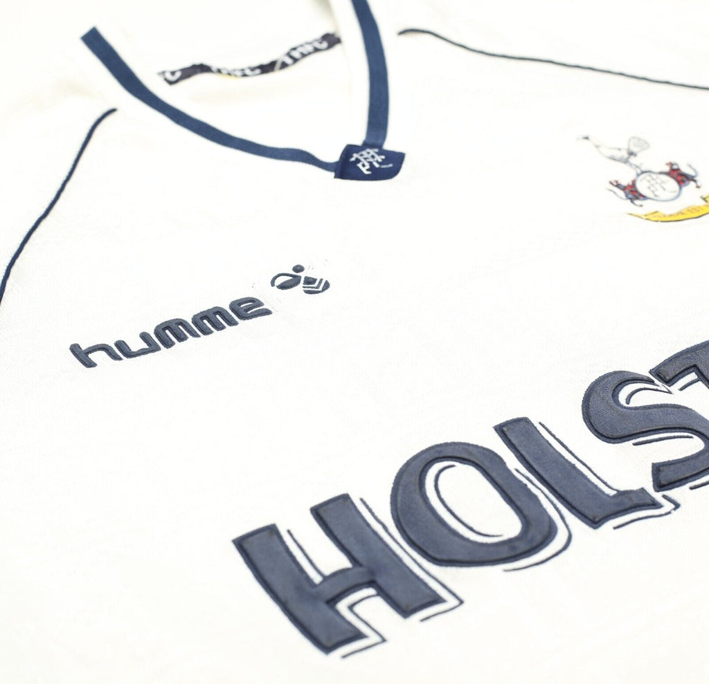 1989/91 TOTTENHAM HOTSPUR Vintage Hummel Home Football Shirt Jersey (M)