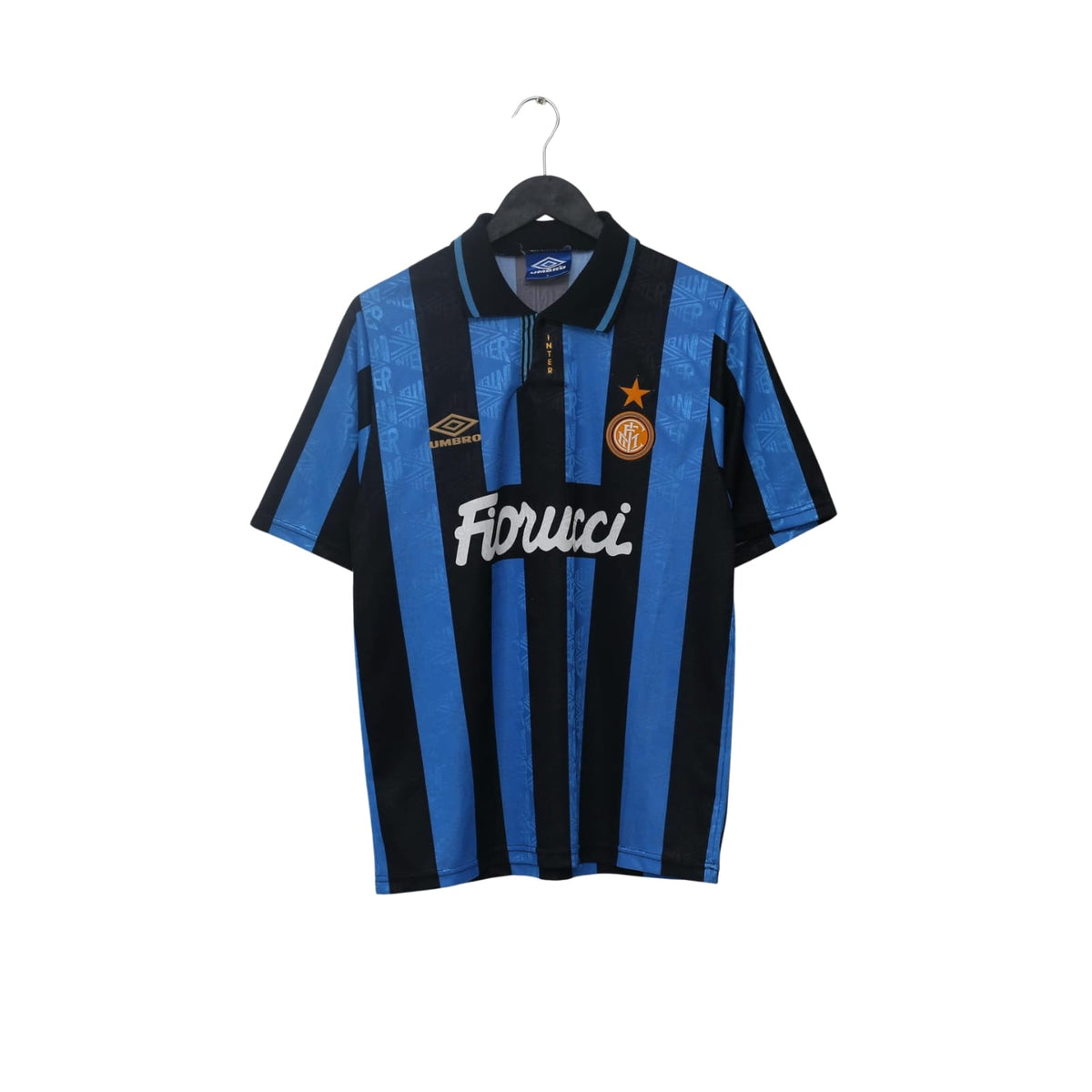 1990/91 #9 Inter Milan Vintage Umbro Home Football Shirt (S)