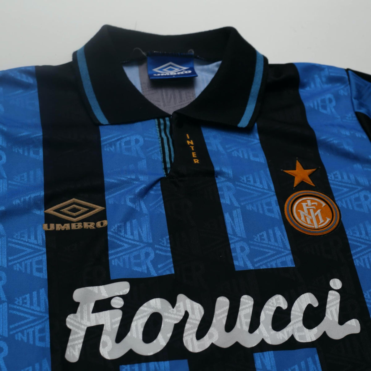 1990/91 #9 Inter Milan Vintage Umbro Home Football Shirt (S)