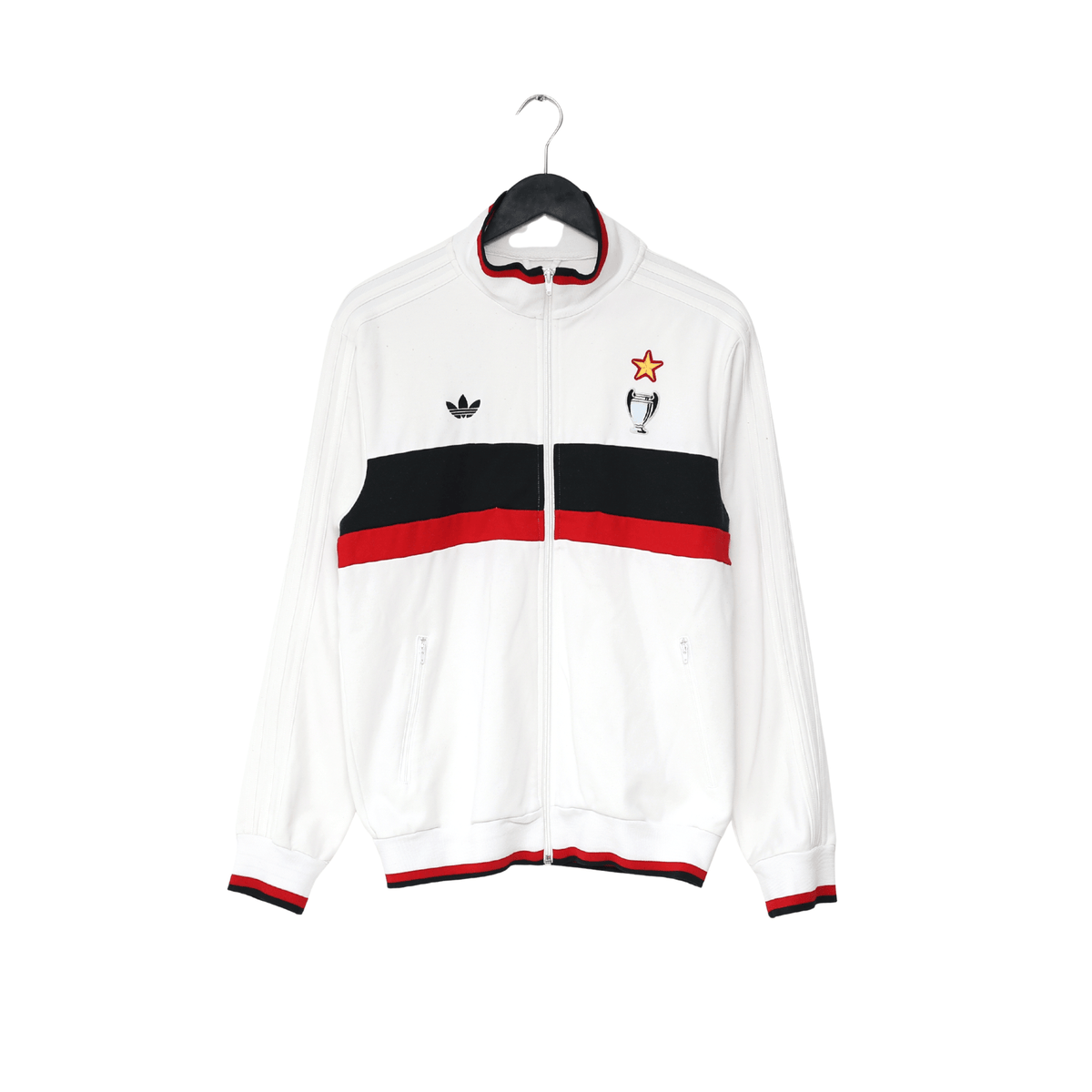 1990/91 AC MILAN Retro adidas Originals Football Track Top (S)
