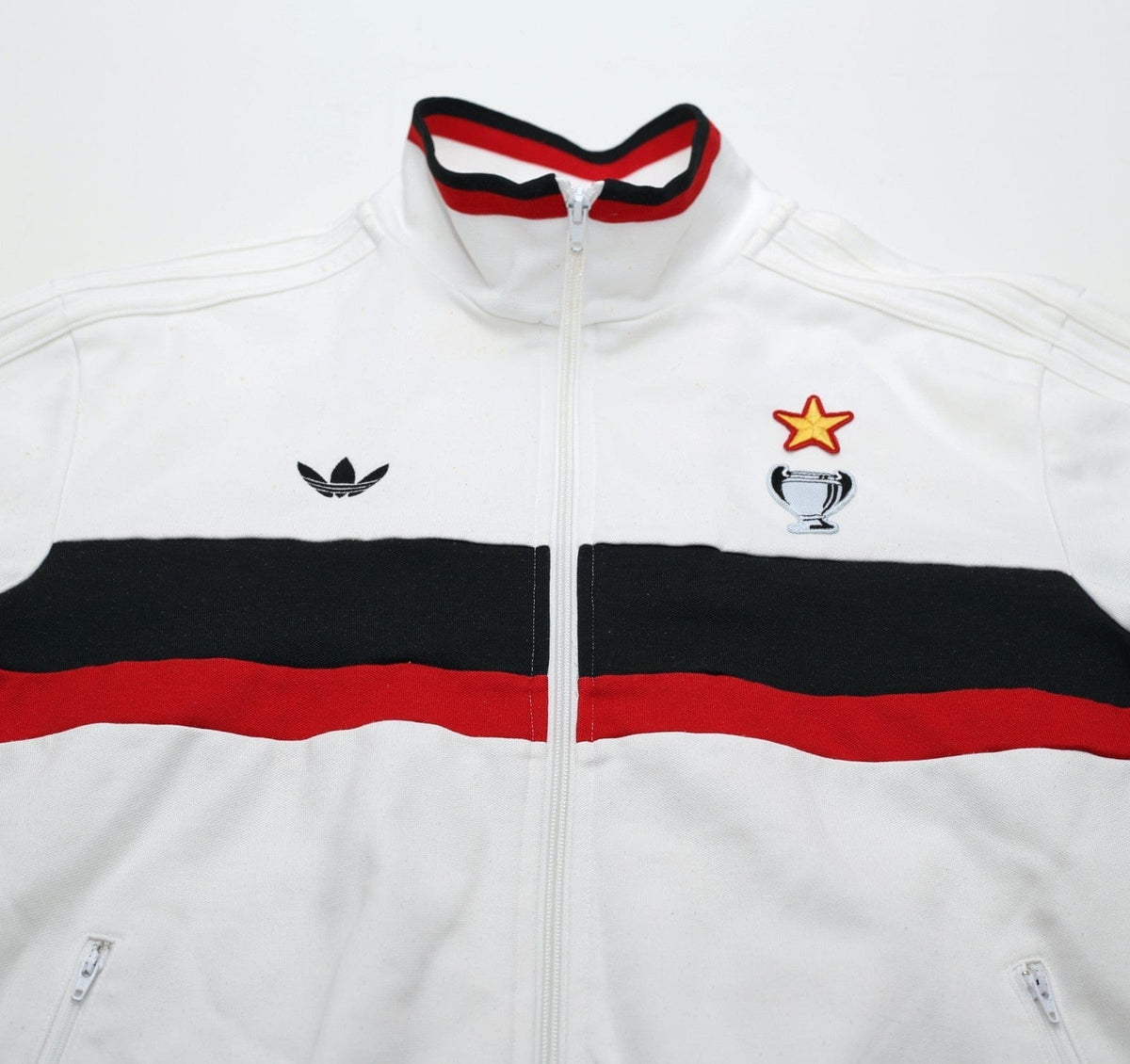 1990/91 AC MILAN Retro adidas Originals Football Track Top (S)