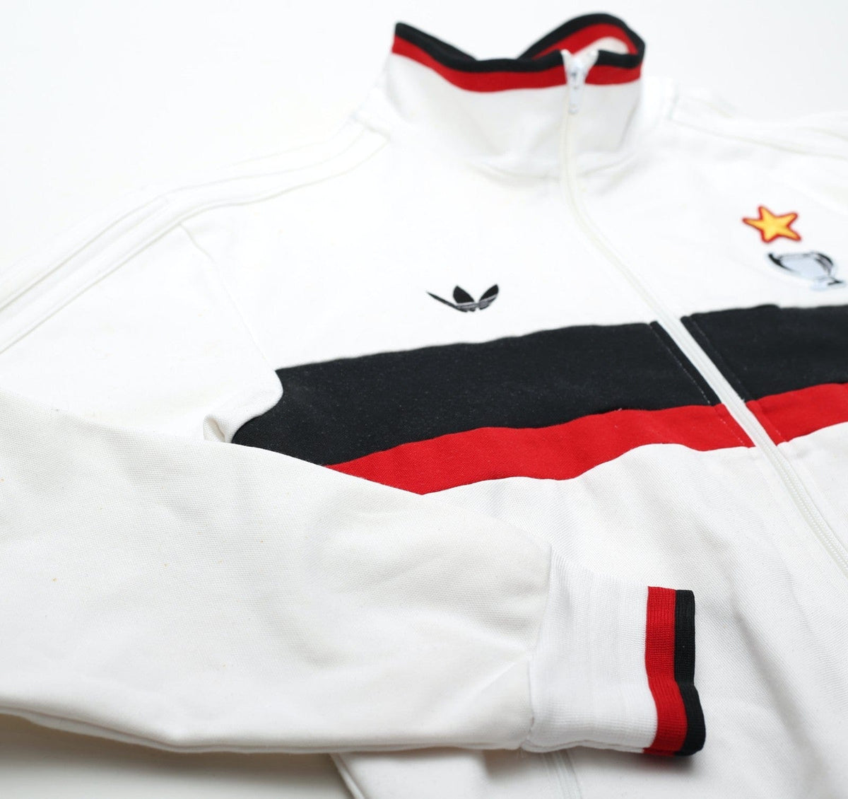 1990/91 AC MILAN Retro adidas Originals Football Track Top (S)