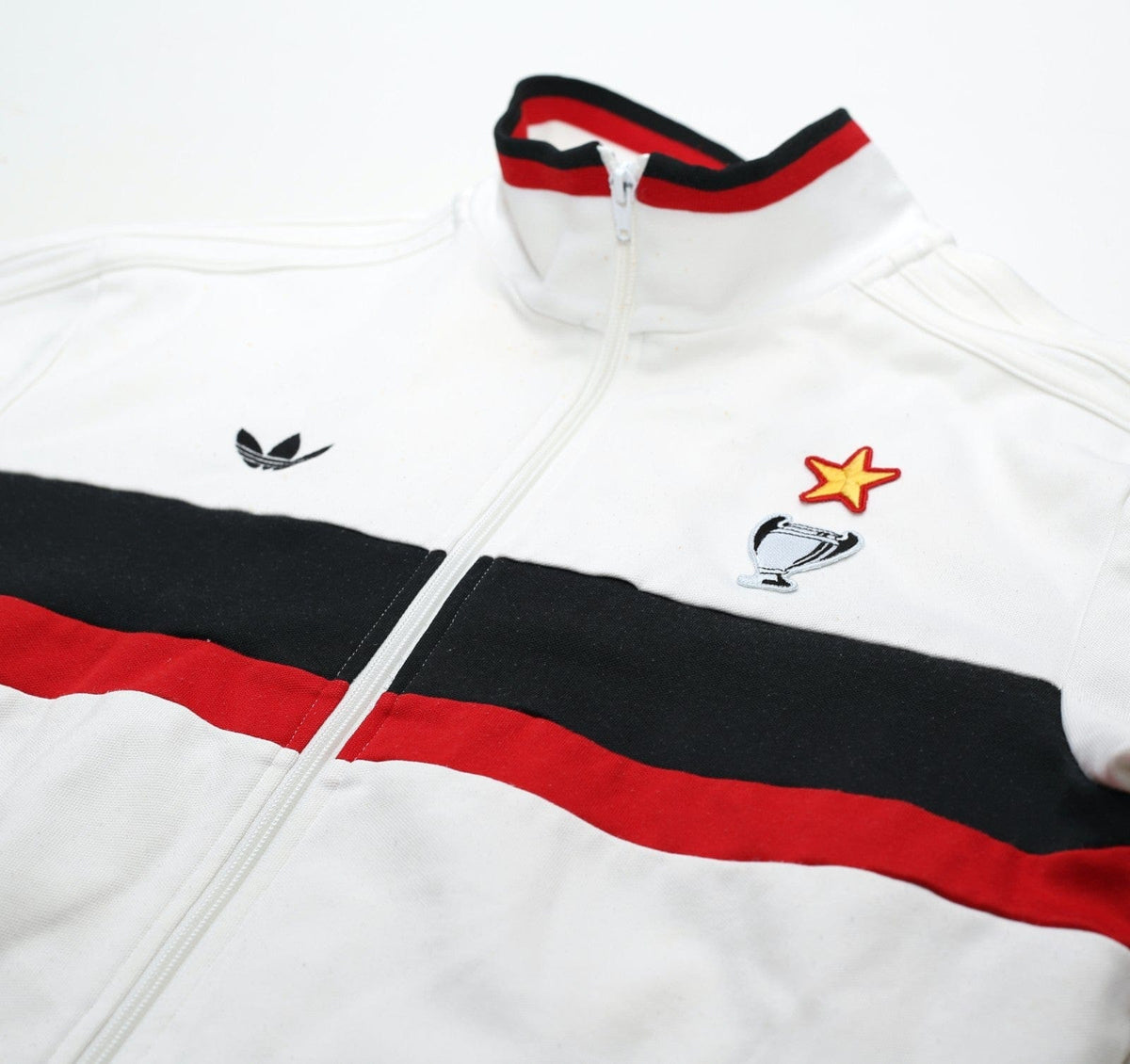 1990/91 AC MILAN Retro adidas Originals Football Track Top (S)