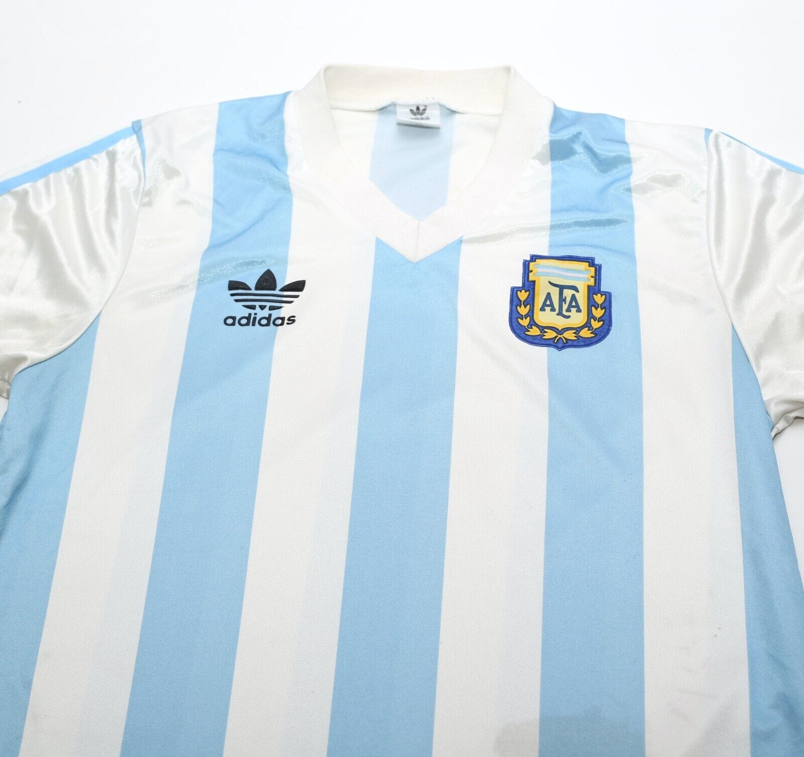 1990/91 ARGENTINA Vintage adidas Home Football Shirt (M) 38/40