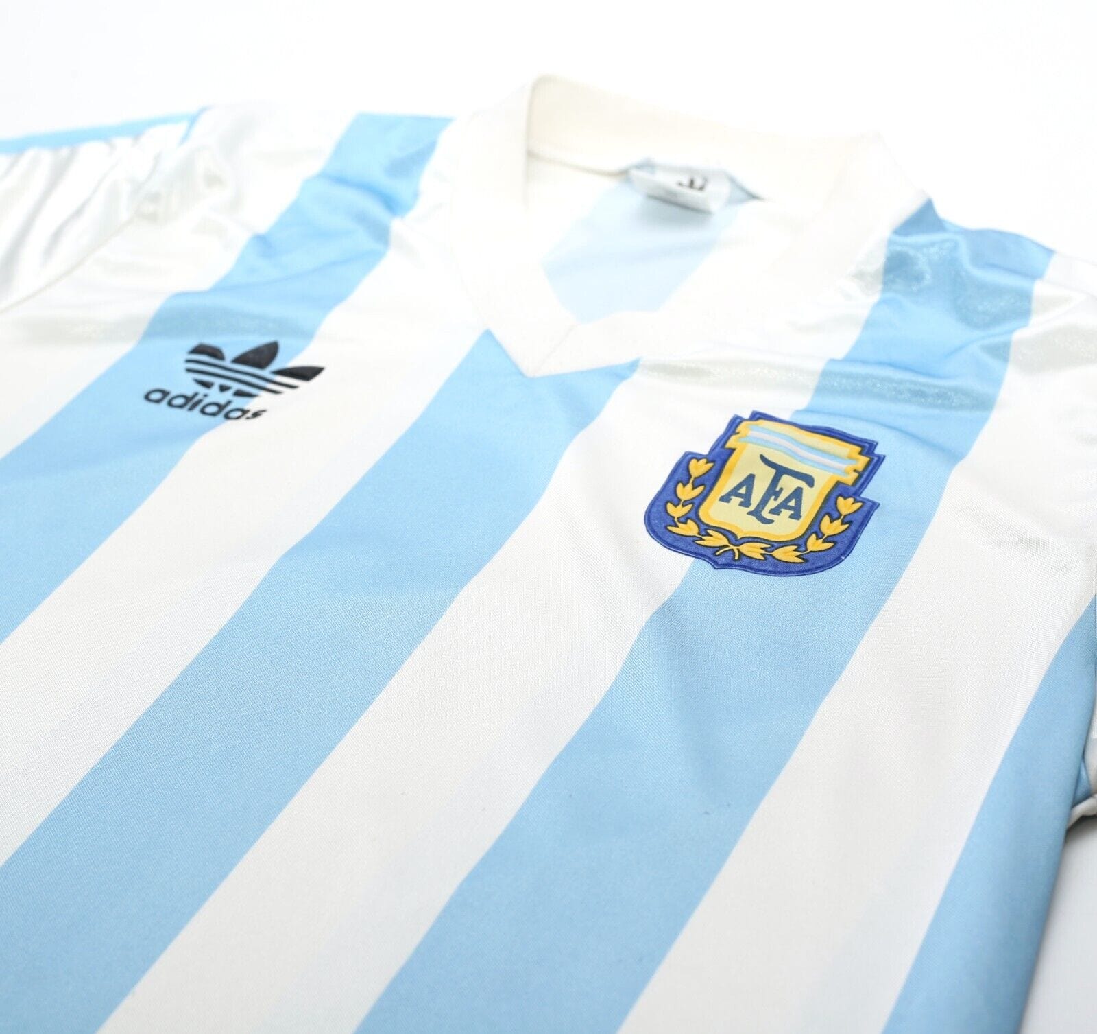 1990/91 ARGENTINA Vintage adidas Home Football Shirt (M) 38/40