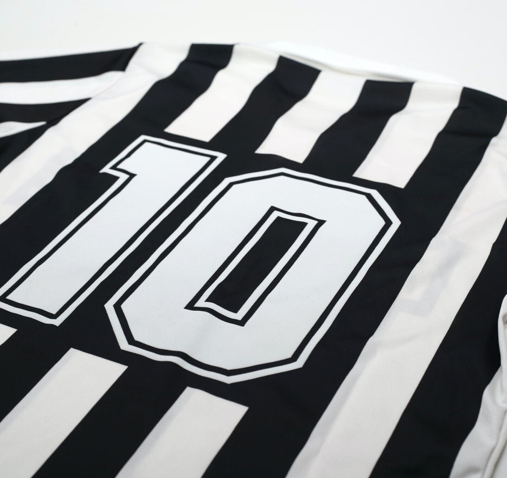 1990/91 BAGGIO #10 Juventus Vintage Kappa Long Sleeve Home Football Shirt (M)