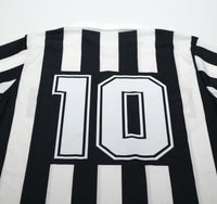 1990/91 BAGGIO #10 Juventus Vintage Kappa Long Sleeve Home Football Shirt (M)