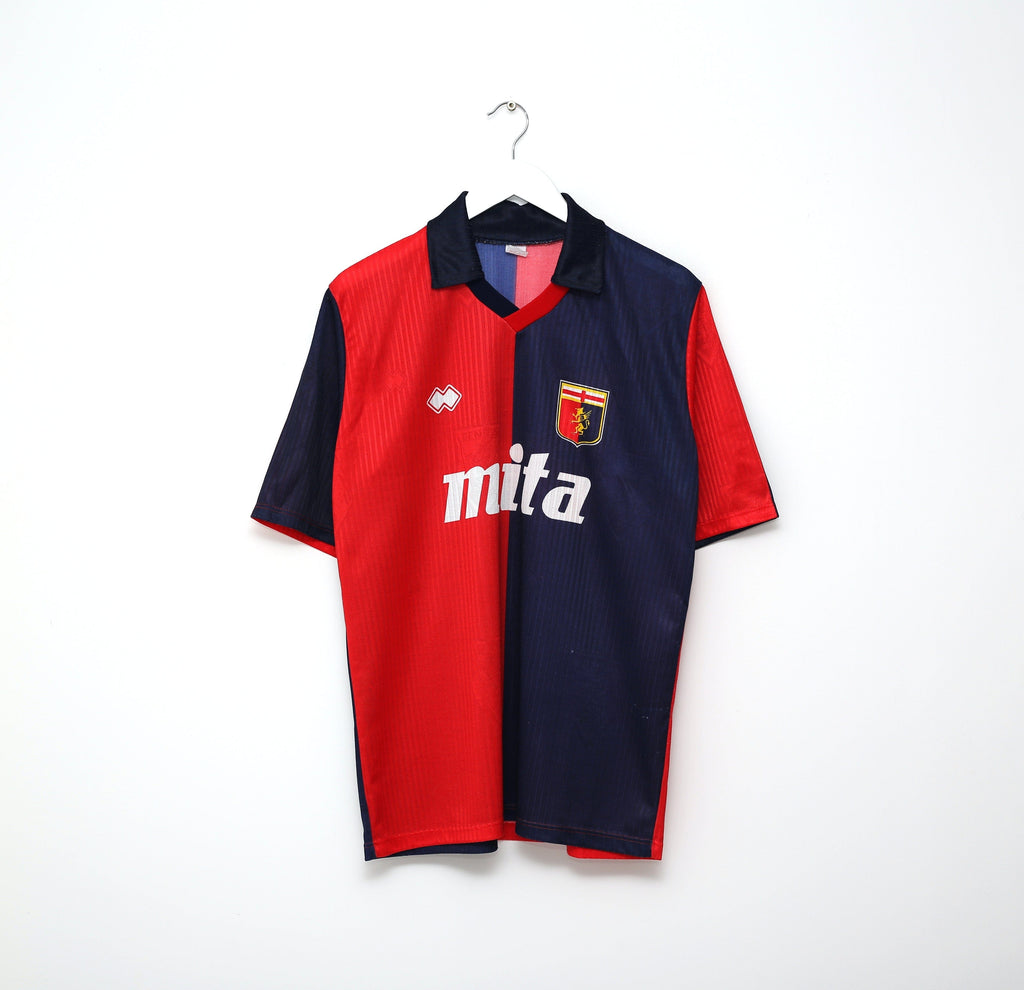 1990/91 GENOA Vintage Errea Home Football Shirt (L/XL)