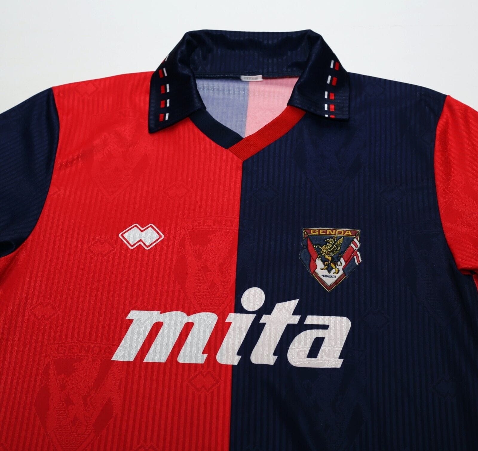 1990/91 GENOA Vintage Errea Home Football Shirt (M)