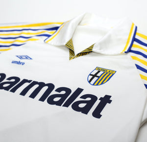 1990/91 PARMA Vintage Umbro Home Football Shirt (S)
