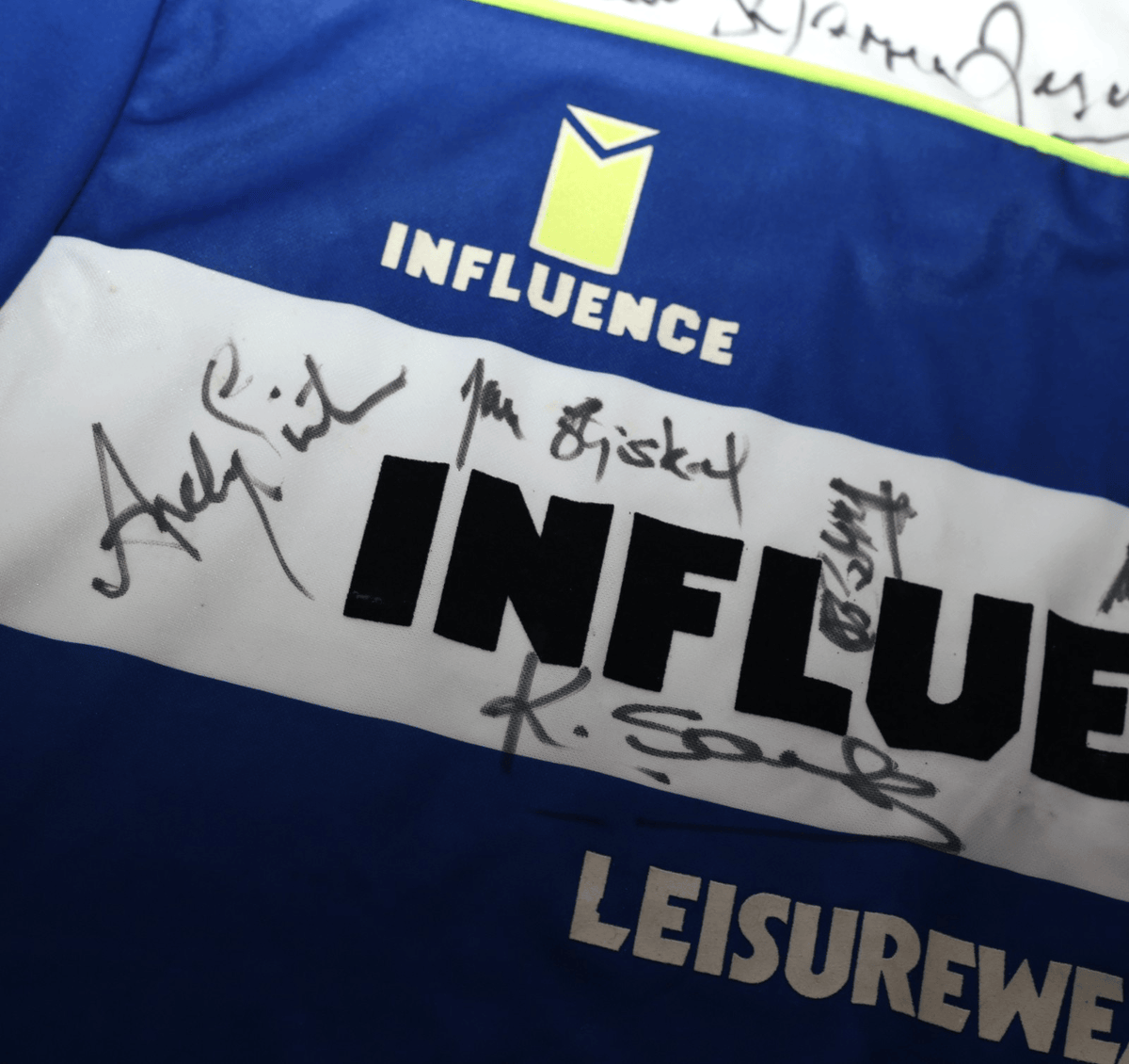 1990/91 QPR Vintage Influence Home Football Shirt (L) SQUAD SIGNED