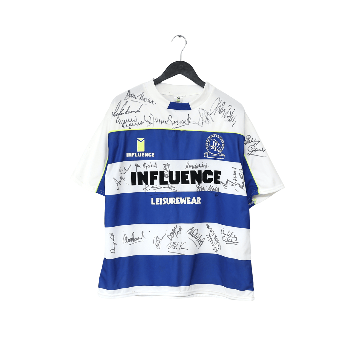 1990/91 QPR Vintage Influence Home Football Shirt (L) SQUAD SIGNED