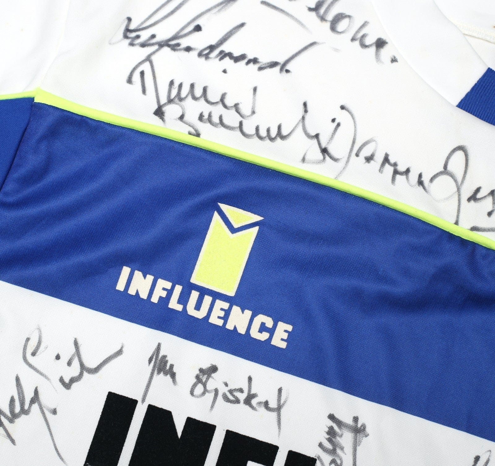 1990/91 QPR Vintage Influence Home Football Shirt (L) SQUAD SIGNED