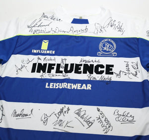 1990/91 QPR Vintage Influence Home Football Shirt (L) SQUAD SIGNED