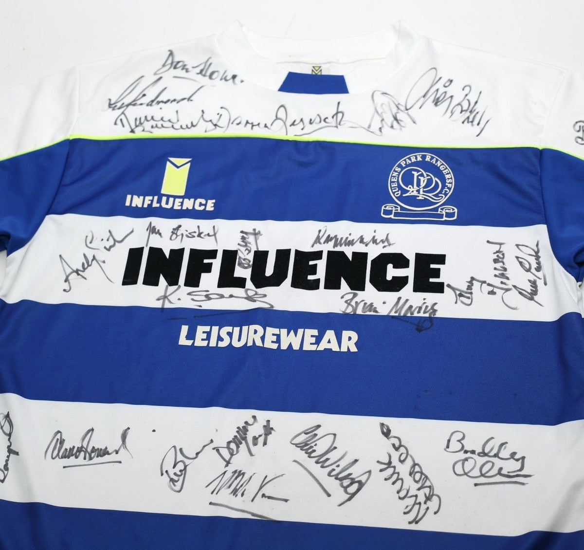 1990/91 QPR Vintage Influence Home Football Shirt (L) SQUAD SIGNED