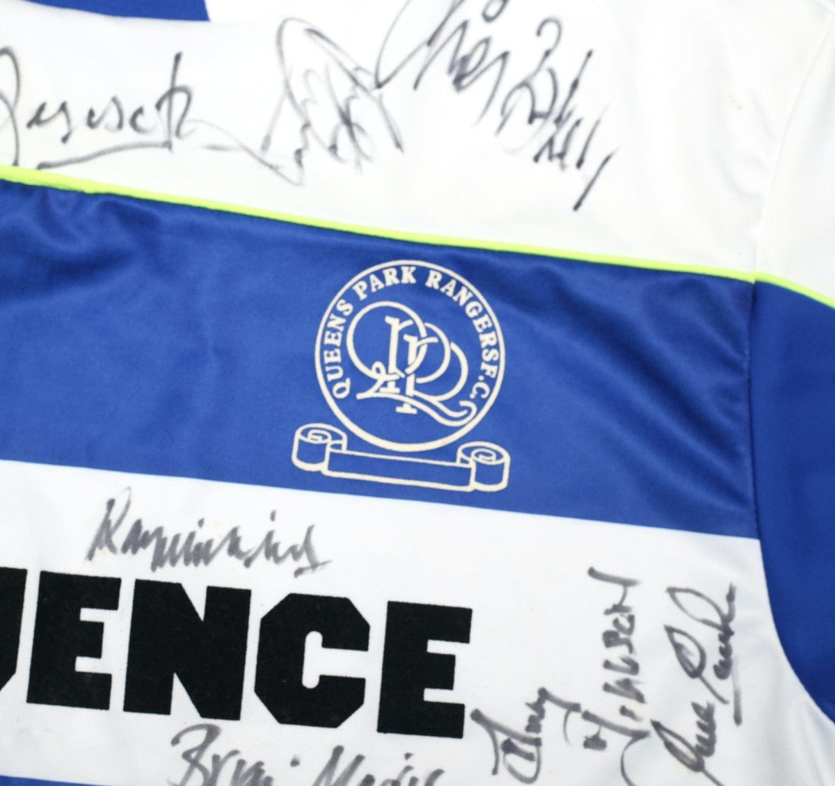 1990/91 QPR Vintage Influence Home Football Shirt (L) SQUAD SIGNED