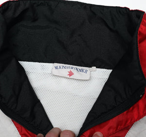 1990/91 STOKE CITY Vintage Matchwinner 1/4 Zip Training Jacket Drill Top (M)