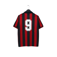 1990/91 Van Basten #9 AC Milan Retro adidas Originals Football Shirt (M)