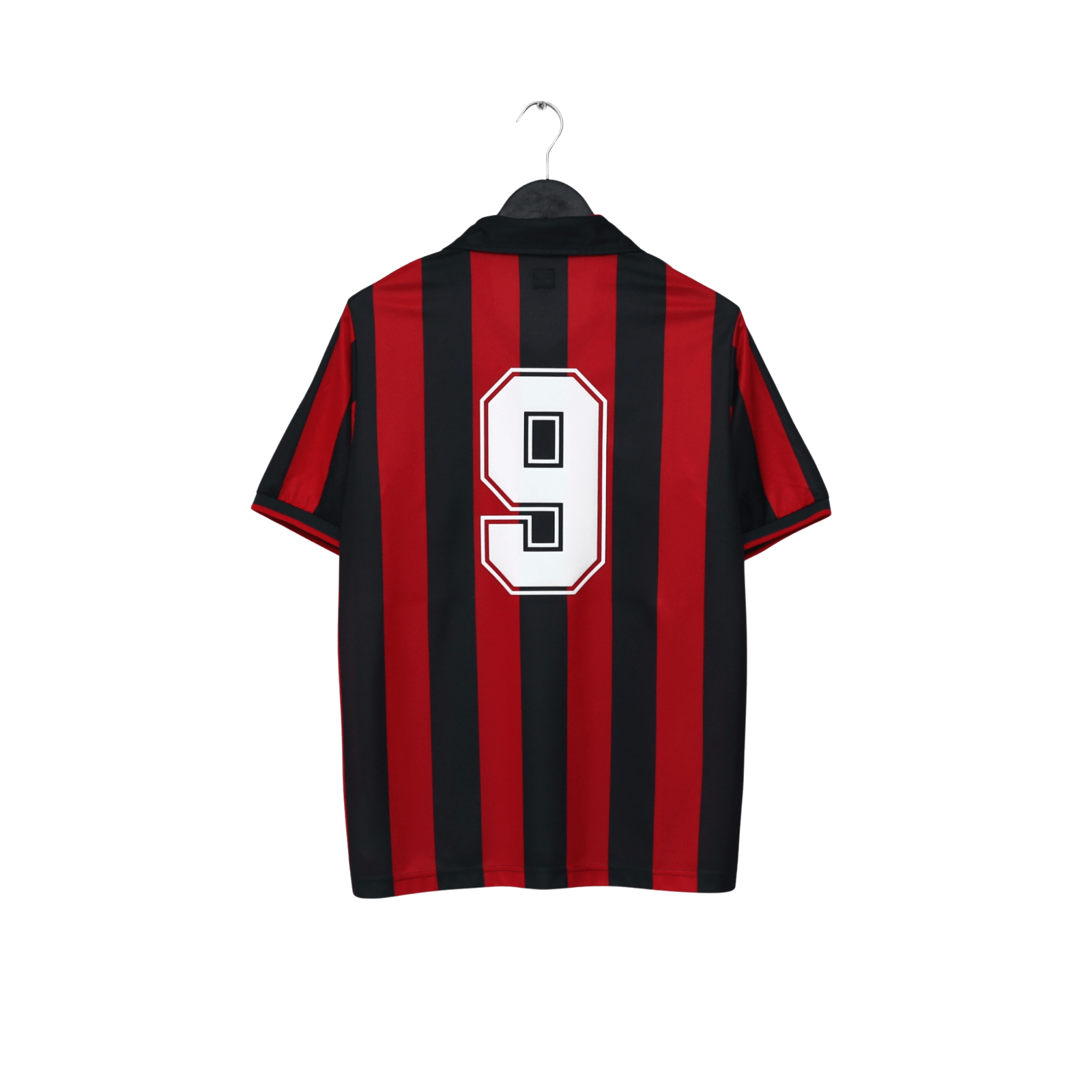 1990/91 Van Basten #9 AC Milan Retro adidas Originals Football Shirt (M)