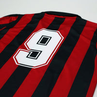 1990/91 Van Basten #9 AC Milan Retro adidas Originals Football Shirt (M)