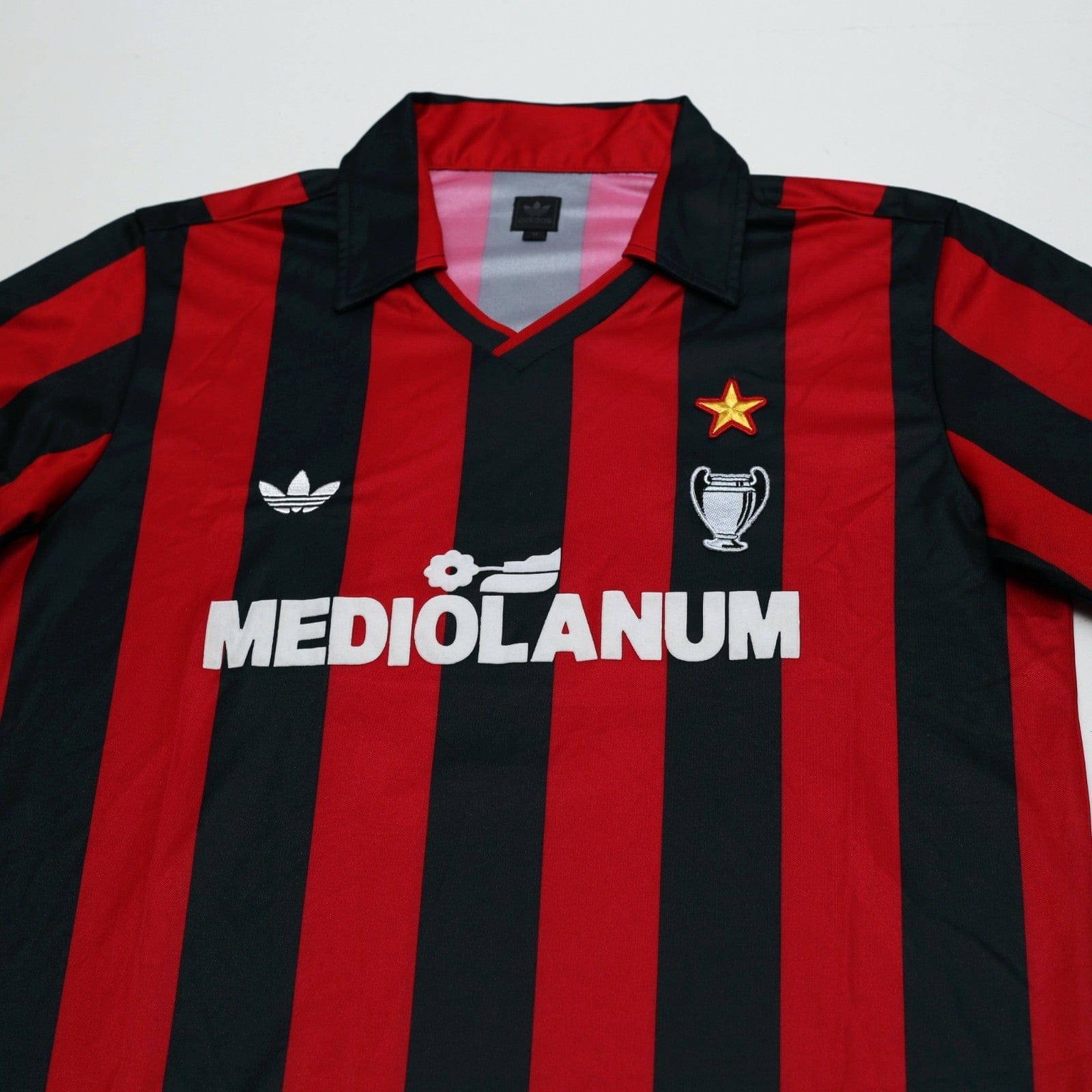 1990/91 Van Basten #9 AC Milan Retro adidas Originals Football Shirt (M)