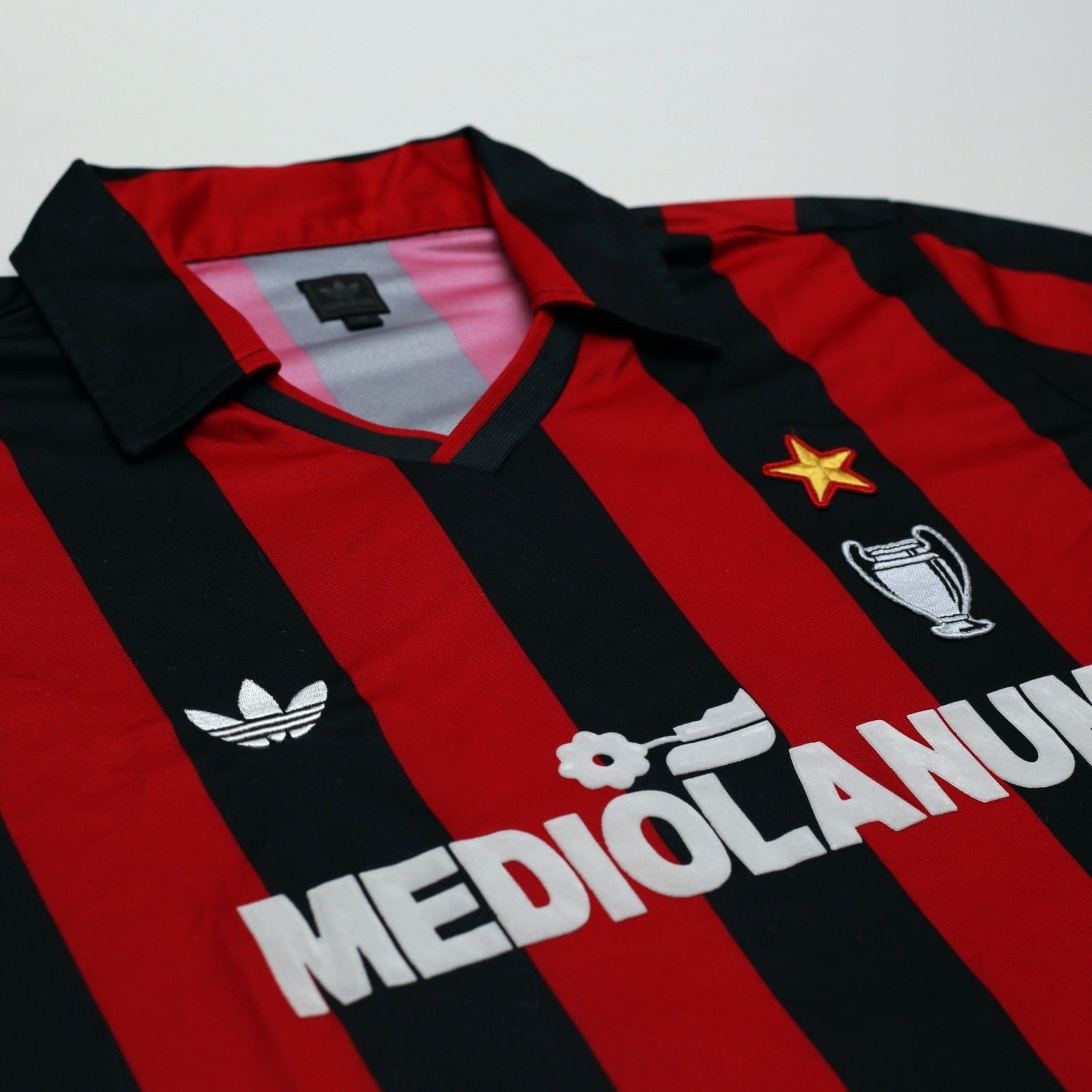 1990/91 Van Basten #9 AC Milan Retro adidas Originals Football Shirt (M)