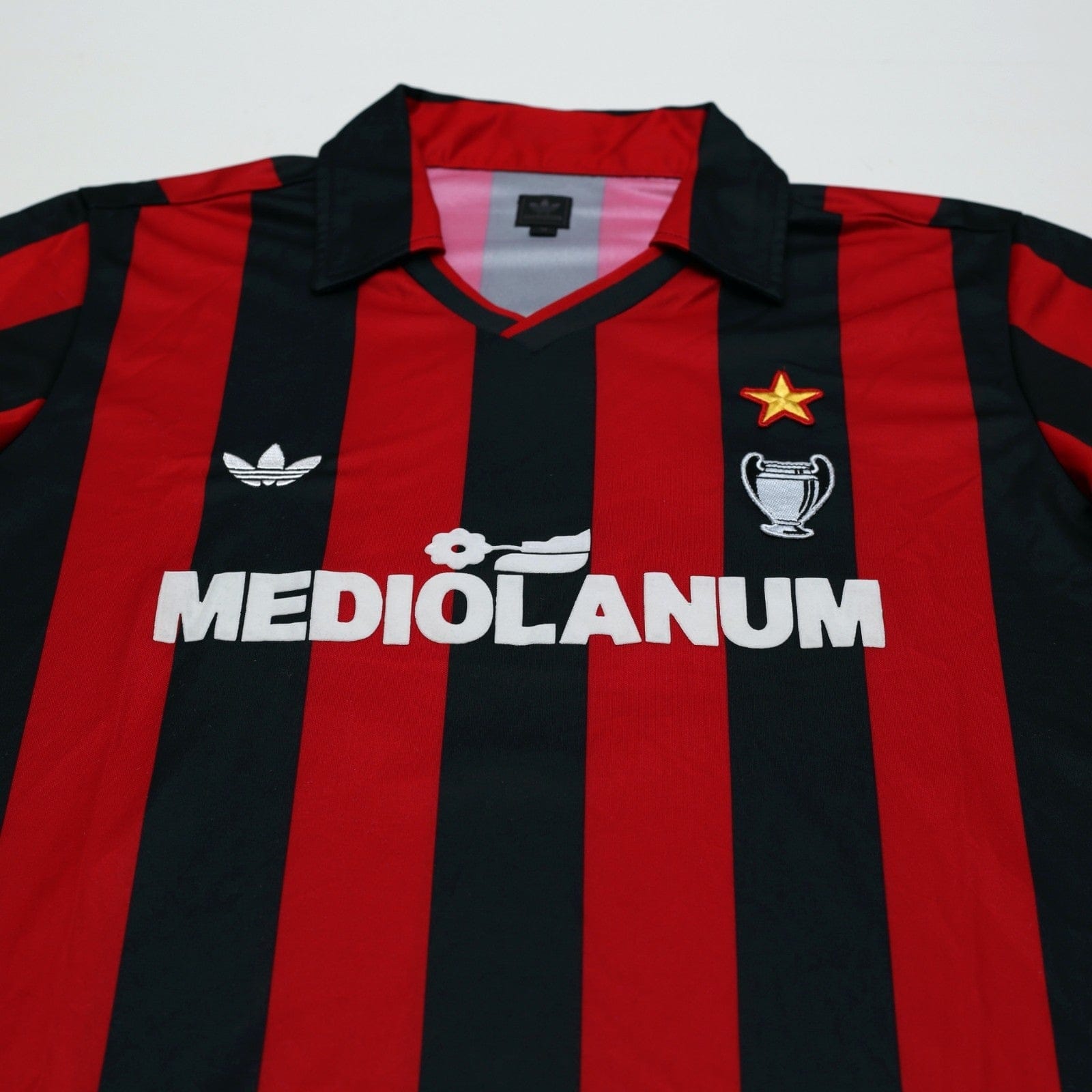 1990/91 Van Basten #9 AC Milan Retro adidas Originals Football Shirt (M)