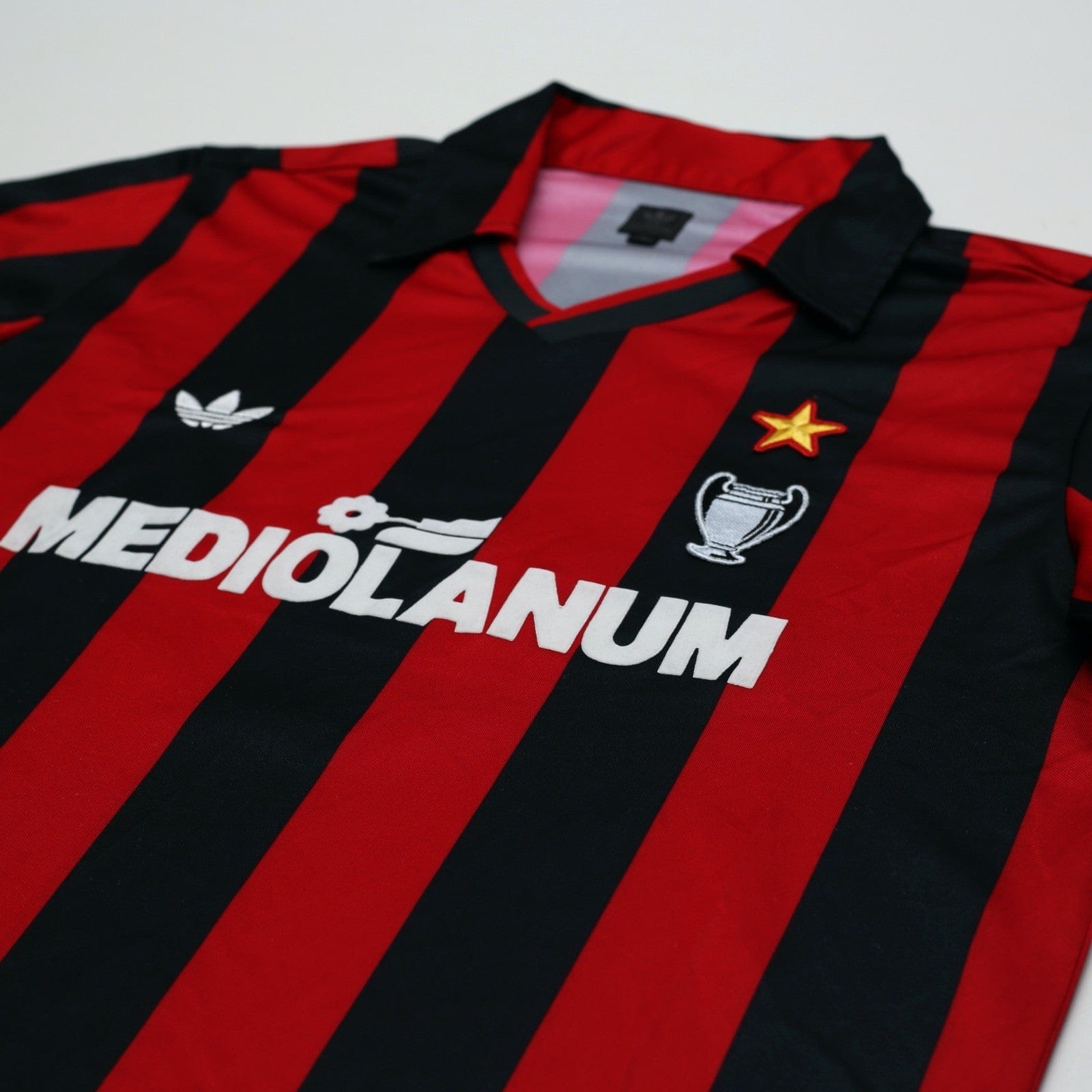 1990/91 Van Basten #9 AC Milan Retro adidas Originals Football Shirt (M)