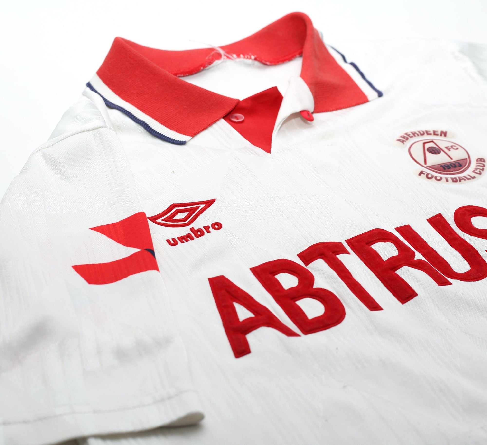 1990/92 ABERDEEN Umbro Away Football Shirt (S)