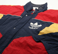 1990/92 ARSENAL Vintage adidas Football Bench Coat Jacket (L) 42/44
