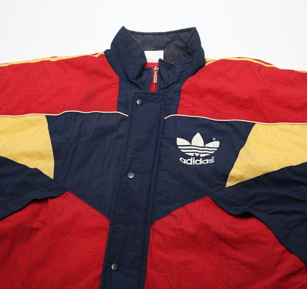 1990/92 ARSENAL Vintage adidas Football Bench Coat Jacket (L) 42/44