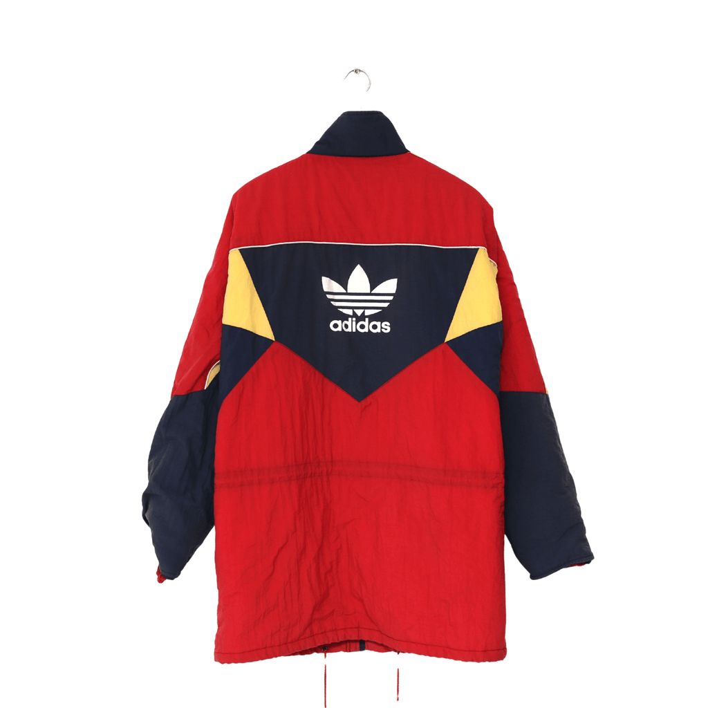 1990/92 ARSENAL Vintage adidas Football Bench Coat Jacket (L) 42/44