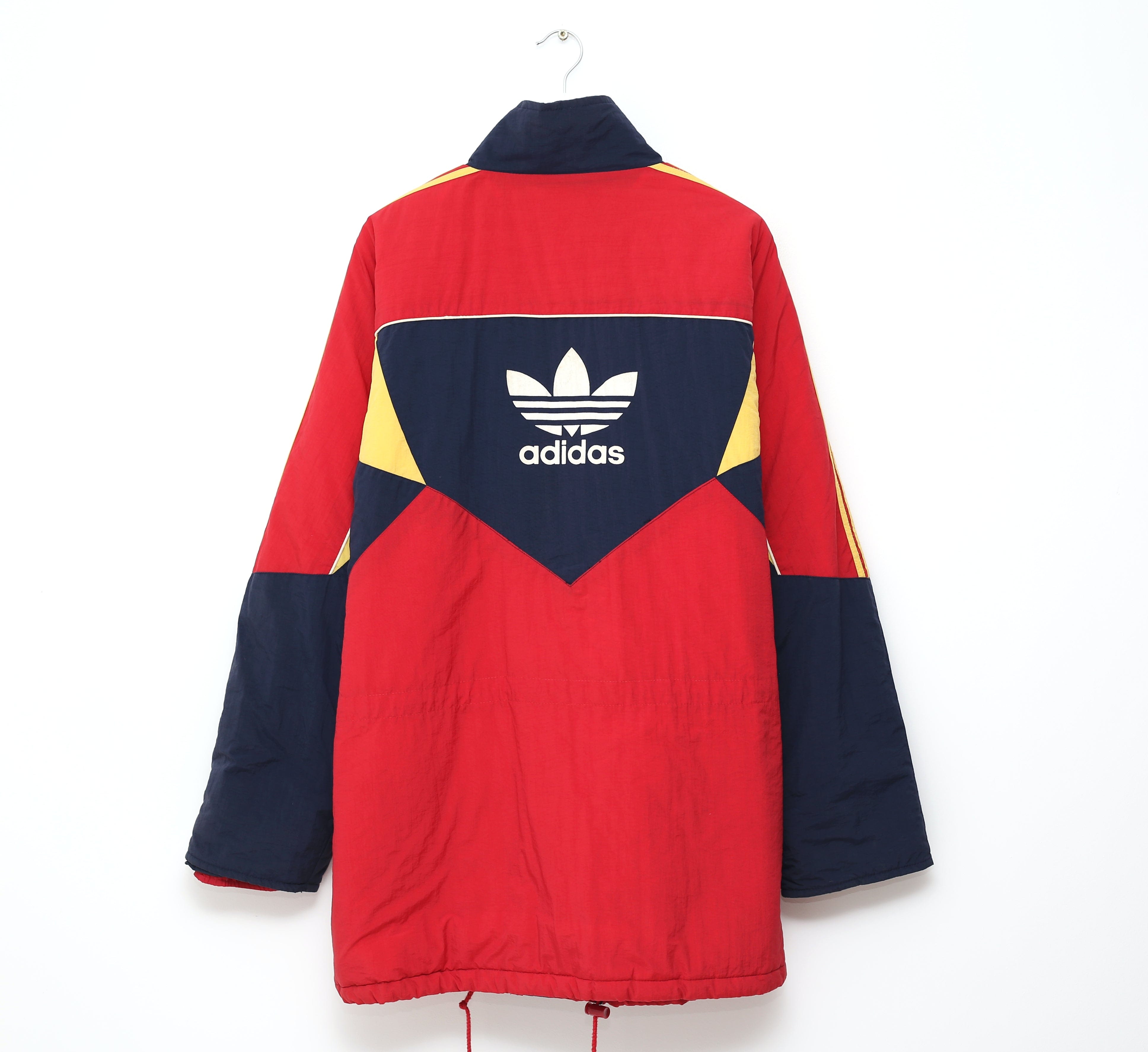 1990/92 ARSENAL Vintage adidas Football Bench Coat Jacket (XL) 44/46