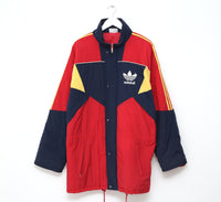1990/92 ARSENAL Vintage adidas Football Bench Coat Jacket (XL) 44/46