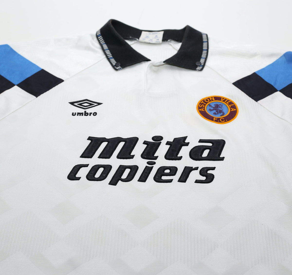 1990/92 ASTON VILLA Vintage Umbro Away Football Shirt (S)