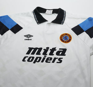 1990/92 ASTON VILLA Vintage Umbro Away Football Shirt (S)