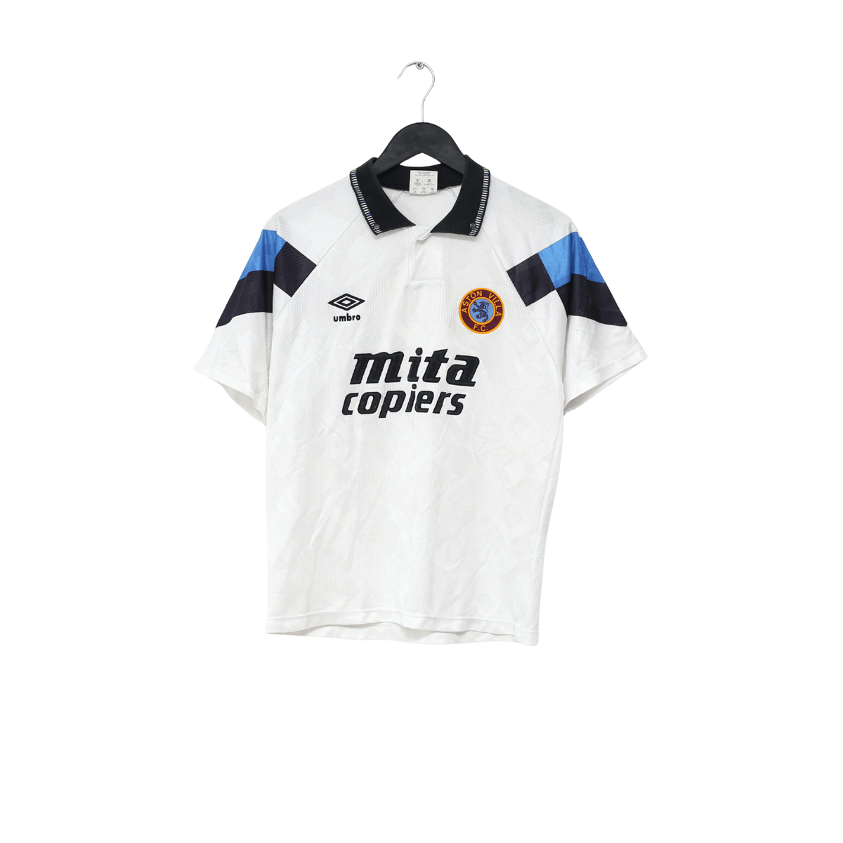 1990/92 ASTON VILLA Vintage Umbro Away Football Shirt (S)