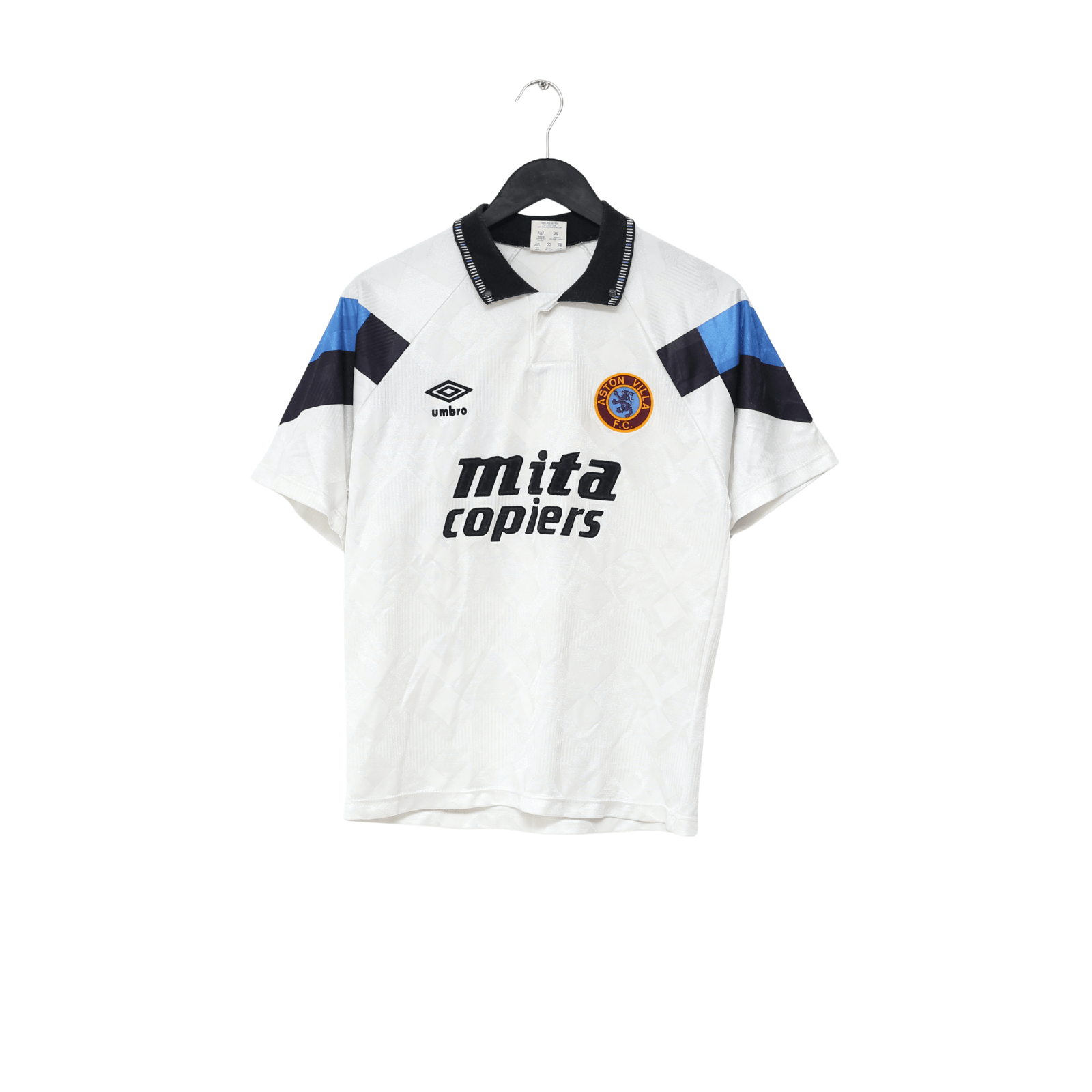 1990/92 ASTON VILLA Vintage Umbro Away Football Shirt (S)
