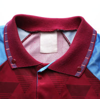 1990/92 ASTON VILLA Vintage Umbro Home Football Shirt (L) Platt, McGrath Era