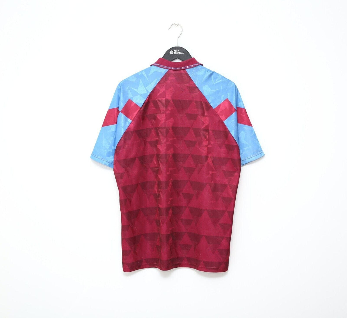 1990/92 ASTON VILLA Vintage Umbro Home Football Shirt (L) Platt, McGrath Era