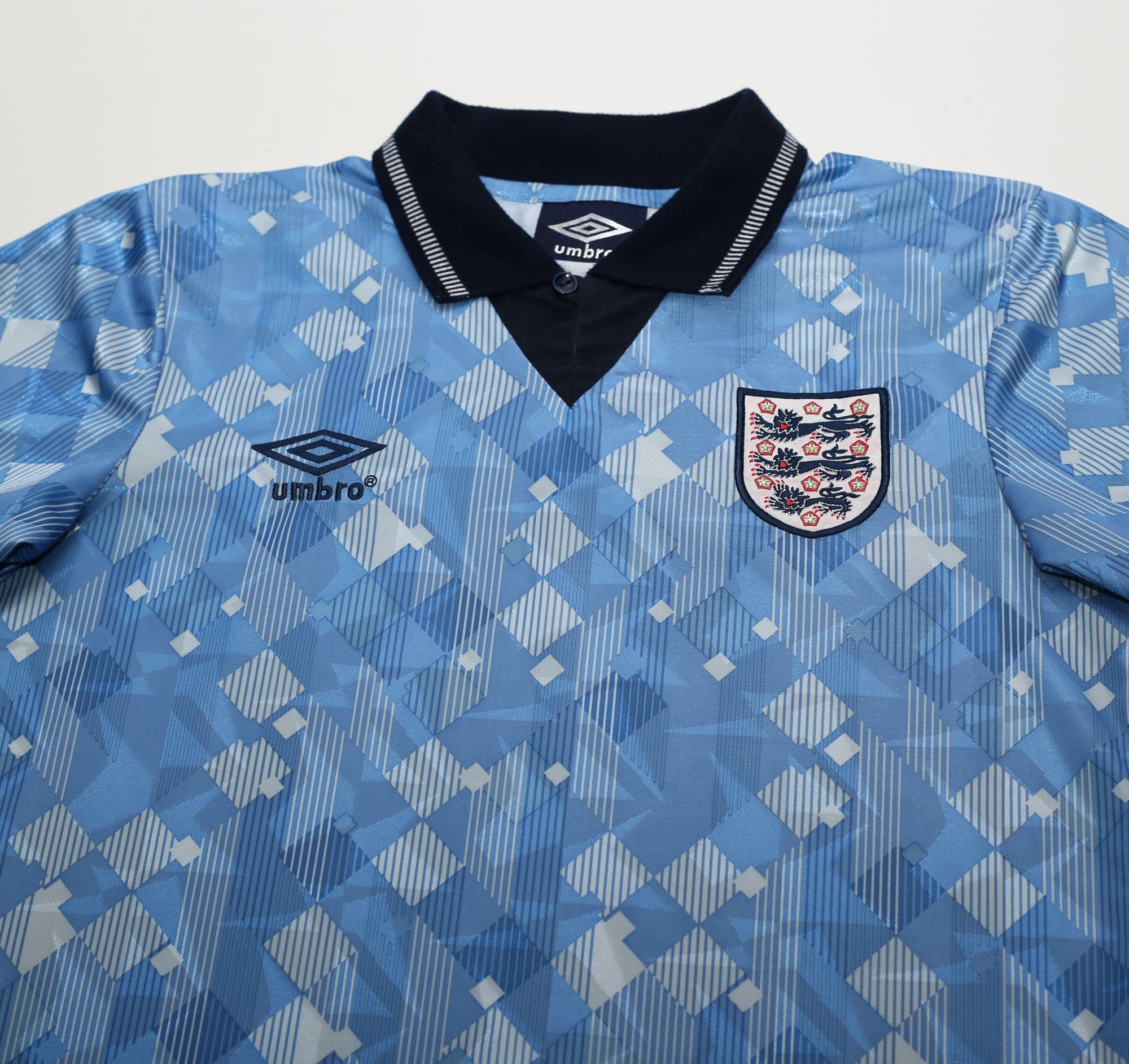 1990/92 ENGLAND Retro Official Umbro Re-Issue 3rd Football Shirt (S) Italia 90