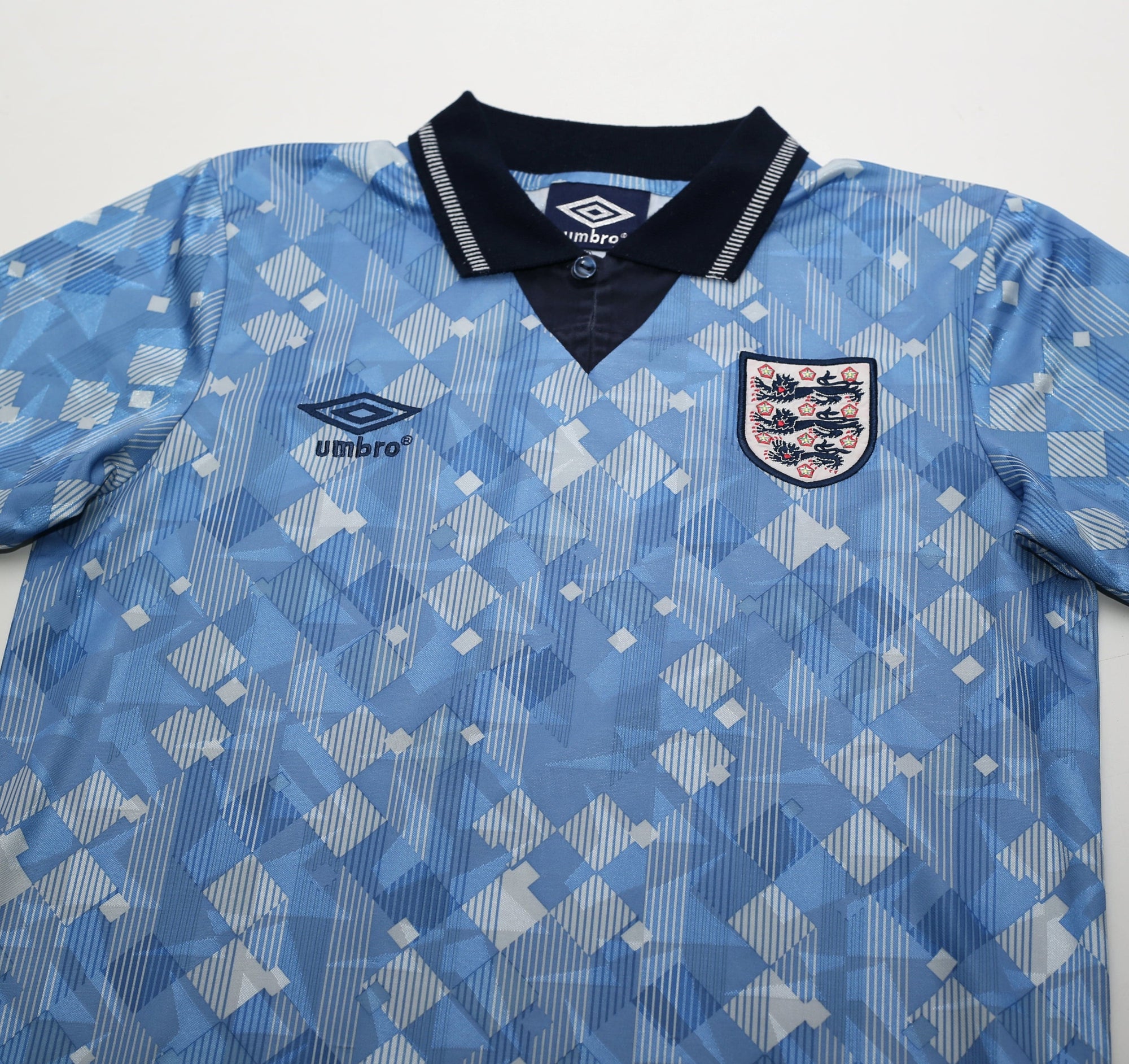 1990/92 ENGLAND Retro Official Umbro Re-Issue 3rd Football Shirt (S) Italia 90